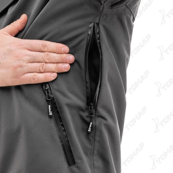Костюм мембранный BERG графит 10/10К р.4XL (T-KSB-4XL-58/182-GR) Helios