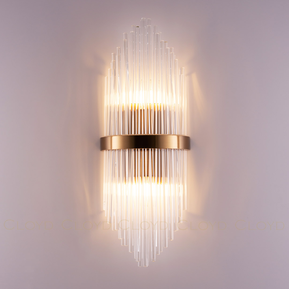 Бра Cloyd CADANCE-B W2 / выс. 54 см - латунь (арт.20473)