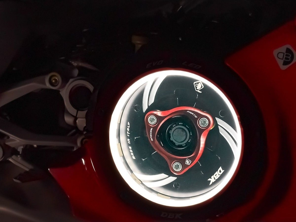 CCDVL10 DBK EVO LED CLEAR CLUTCH COVER (MTS V2, M 937)