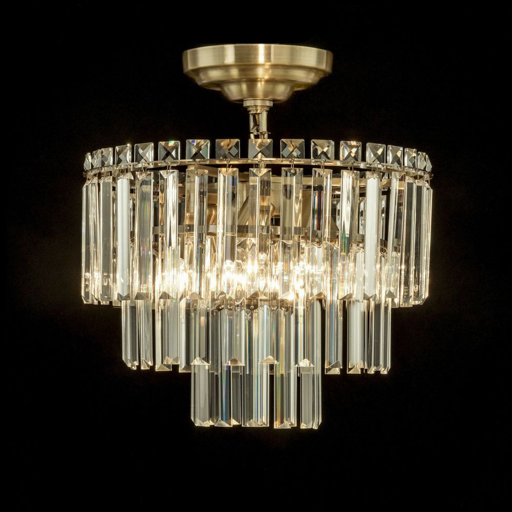 Citilux Фонда CL303163 Люстра хрустальная подвесная Бронза