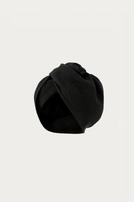 ZARA X MARISA BERENSON ТЮРБАН С МЕТАЛЛИЧЕСКОЙ ПУГОВИЦЕЙ, ЧЕРНЫЙ