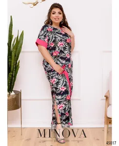 Платье 2270-темно-синий Minova