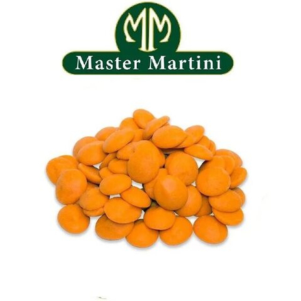 Глазурь апельсиновая диски Master Martini (оранжевая)