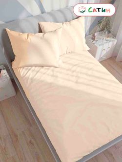 Простынь на резинке сатин Milky Garden "Кувшинка" 160x200 см