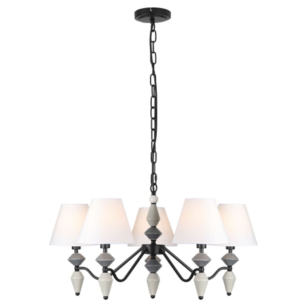 Люстра Rivoli Alisia 2096-305 5 х Е14 40 Вт классика