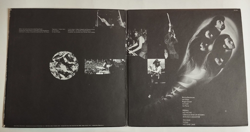 Винтажная виниловая пластинка LP Deep Purple Fireball (USA 1971)