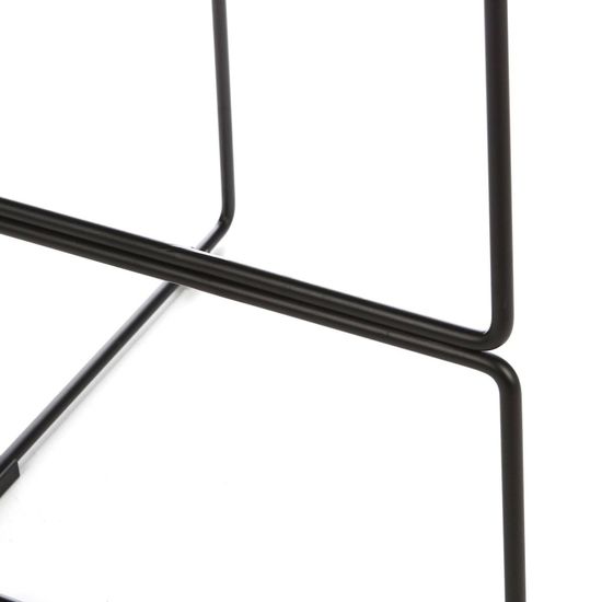 Барный стул Neo с мягкой обивкой синего цвета