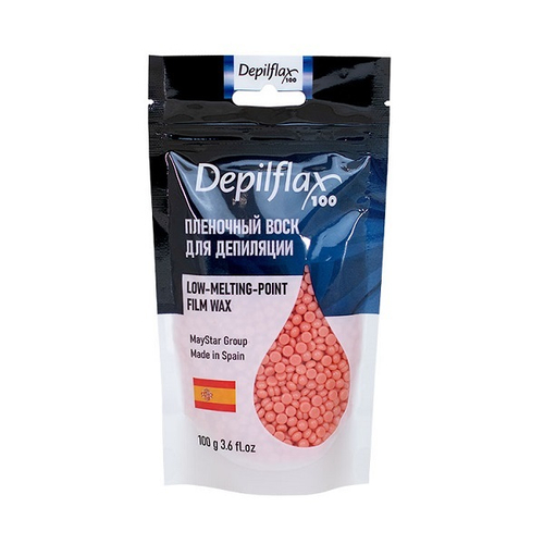 Розовый пленочный воск в гранулах Depilflax Pink Film Wax 250г