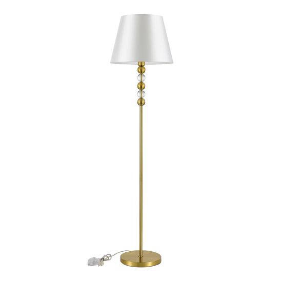 SL2003.305.01 Светильник напольный ST-Luce латунь/белый E27 1*40W AURORA
