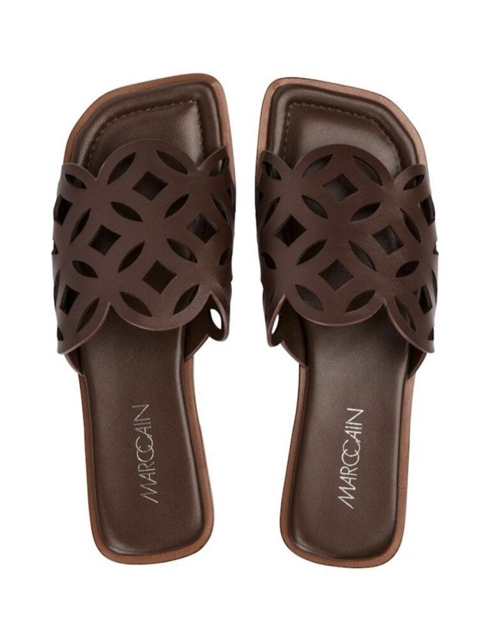 Пантолеты (шлепанцы) MARC CAIN COLLECTIONS YC SG.04 L22 691 в коричневом цвете