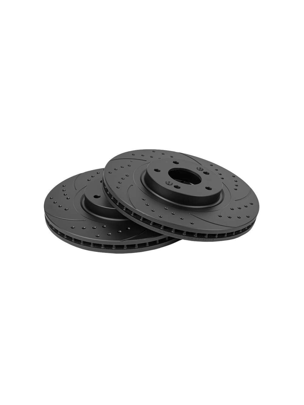 Диск тормозной передний перфорированный PRO-LINE с покрытием (комплект 2 шт) HYUNDAI SANTA FE 2006-> GANZ GIJ10018S
