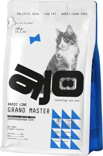 AJO 400г. Cat Grand Master корм для кошек Старшего возраста