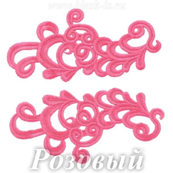 Лейсы кружевные, Розовый (модель P)