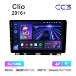 Teyes CC3 10,2"для Renault Clio 2016+