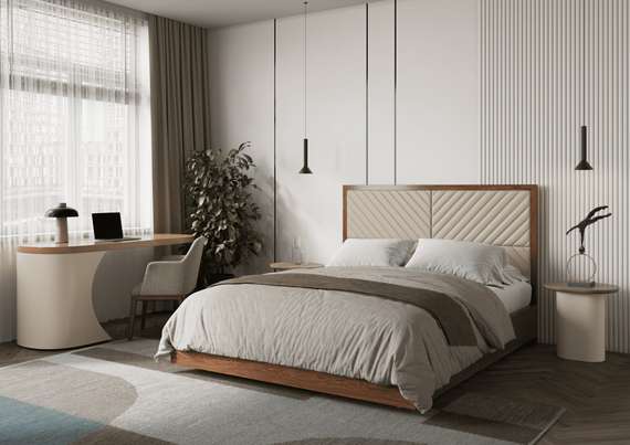 Рабочий стол Rome 160x60 см, шпон ореха