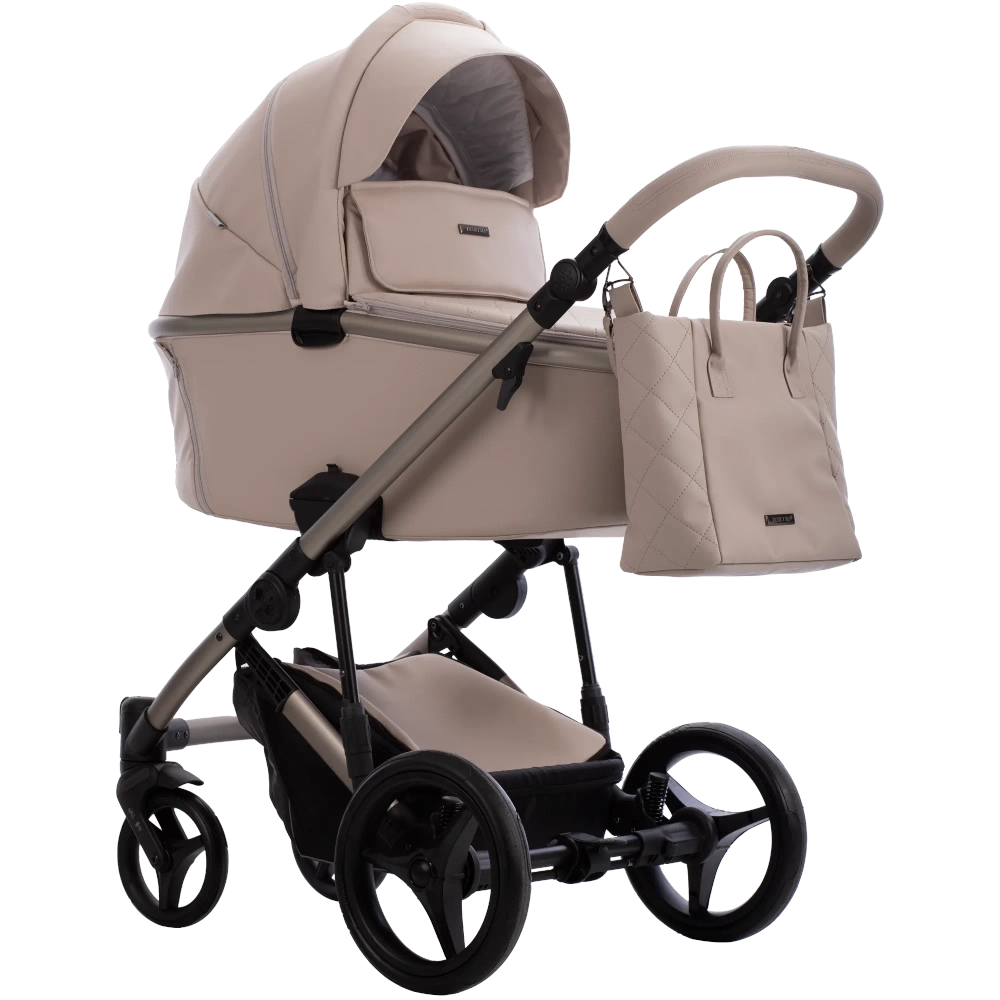 Коляска 2в1 Bebetto LOREN SAND sand 01 (св.бежевая кожа)