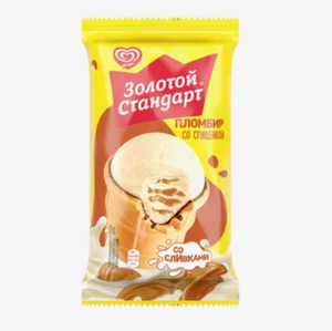 Мороженое Золотой Стандарт стаканчик пломбир со сгущенкой 80 г