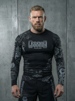 Шорты спортивные тренировочные LEGENDA Хохлома серая (3XL)