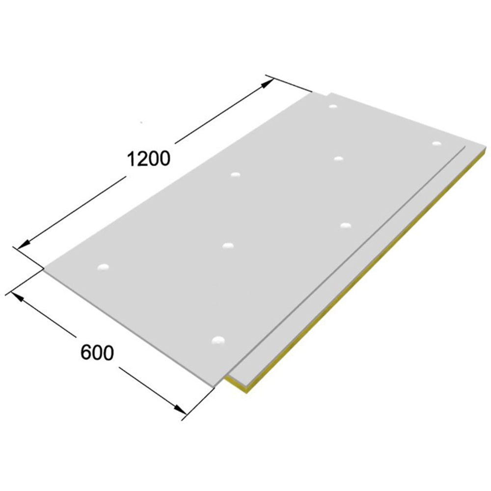 Сэндвич-панель звукоизоляционная ЗИПС-Пол Вектор 1200х600х45 мм
