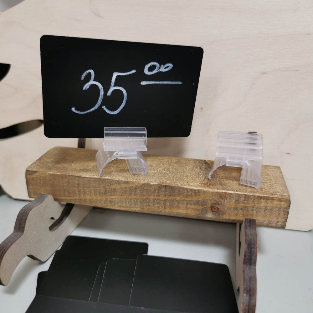 Ценники пластиковые 86х54мм, 10шт. с подставками в комплекте