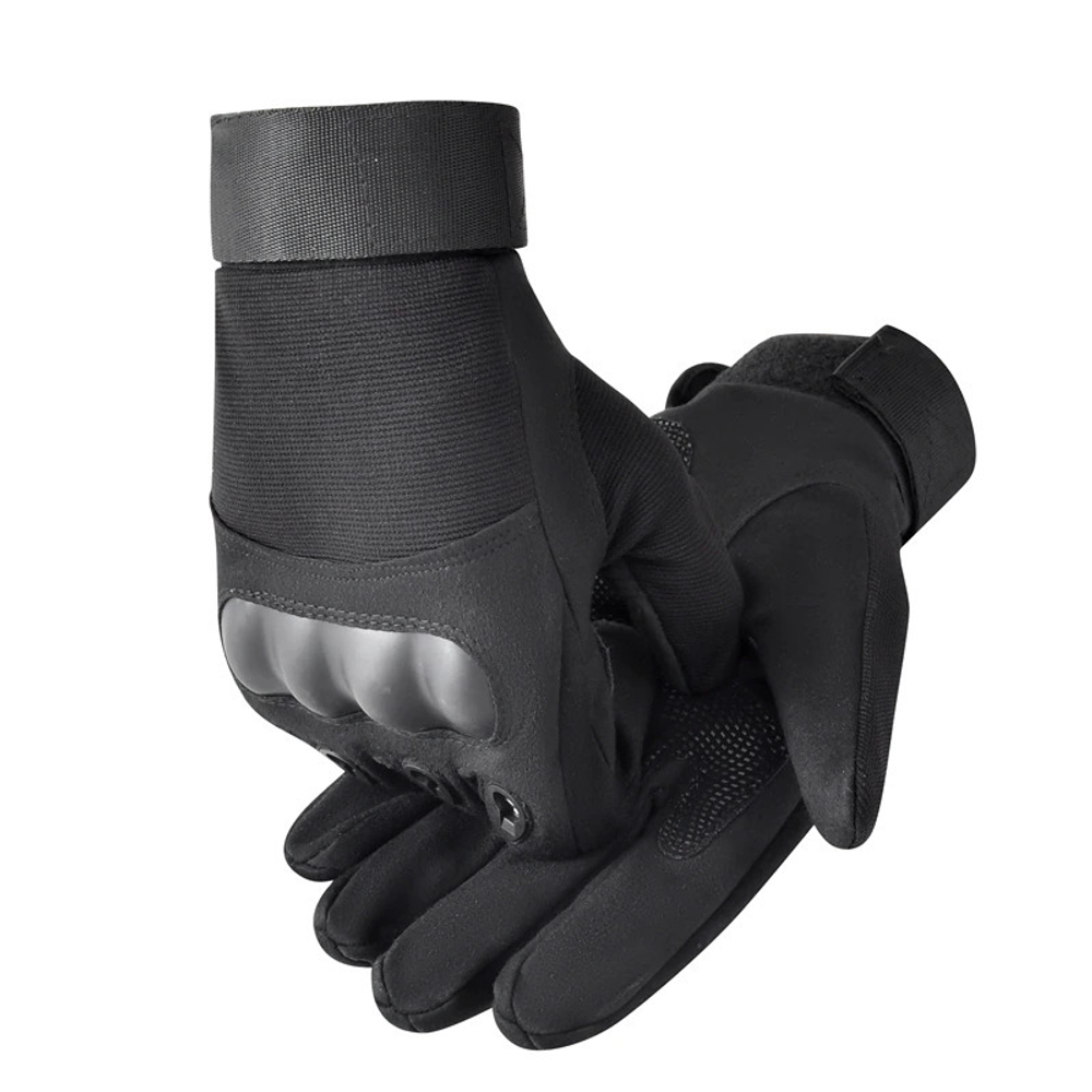 Перчатки со вставкой Чёрный