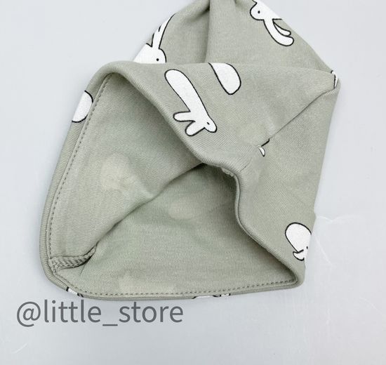 Шапка однослойная "Смешные зайки"