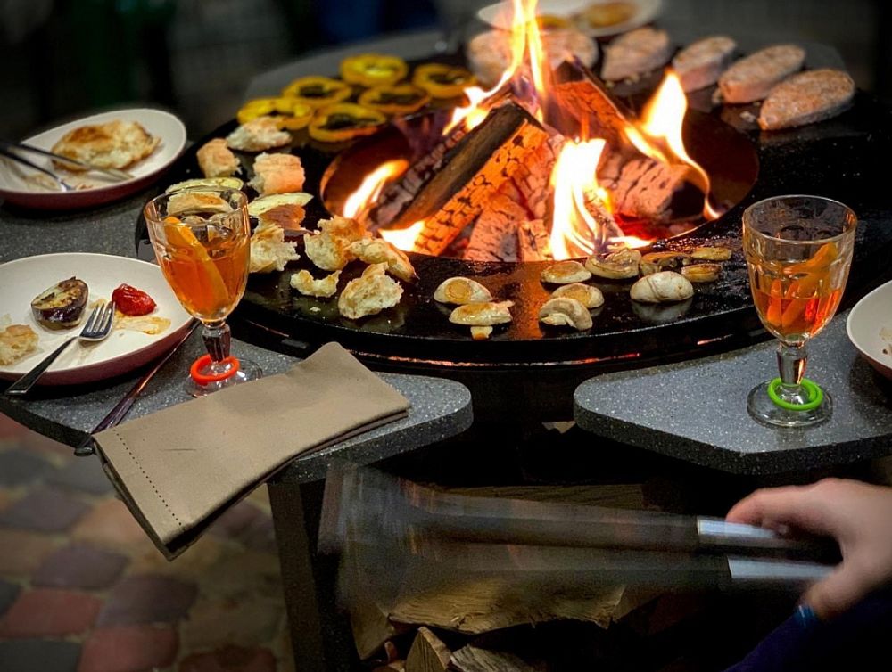 Столешница для чаши сталь 80 см