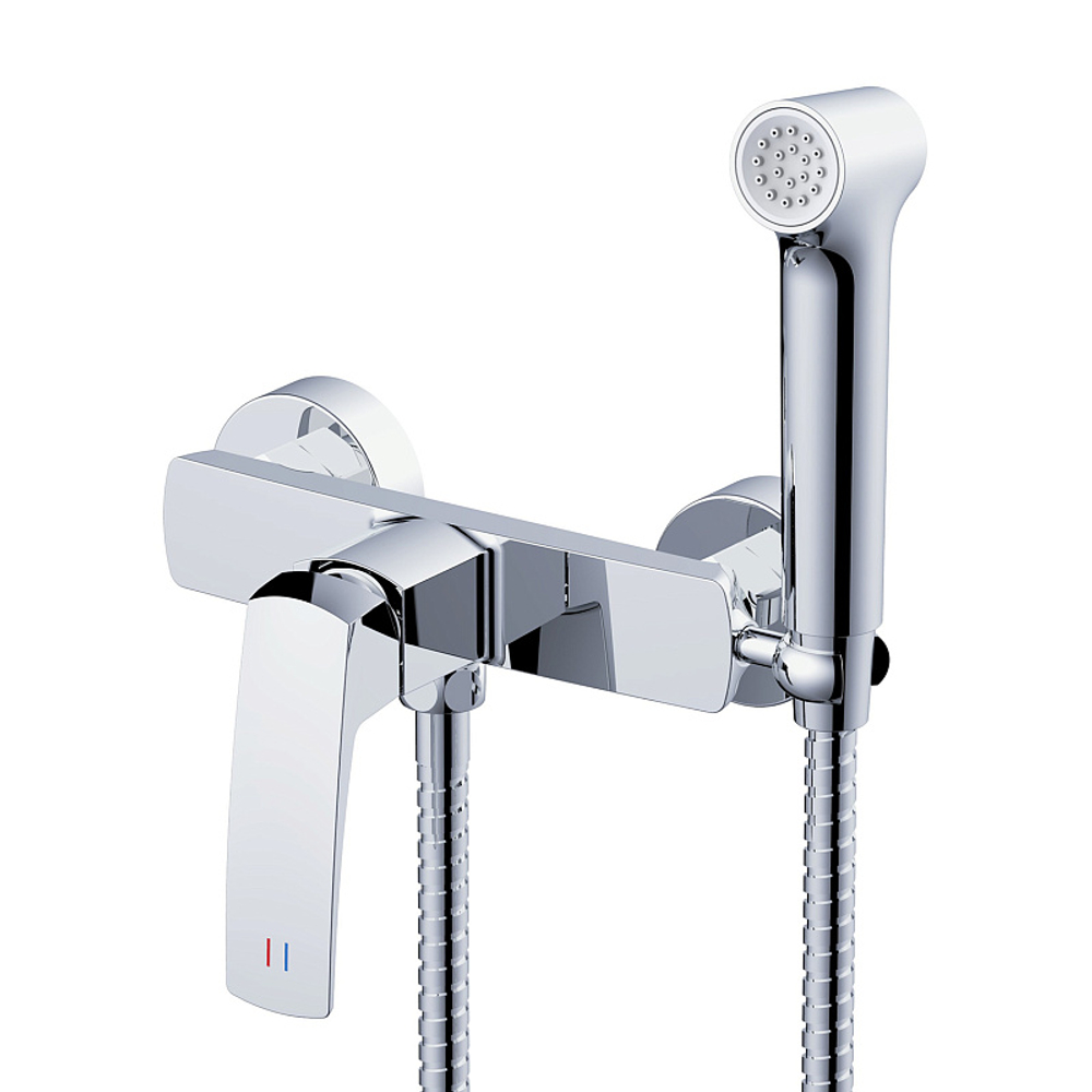 Гигиенический душ Azario Conda со смесителем, керамический картридж, шланг 150 см, хром (AZ-K2511)