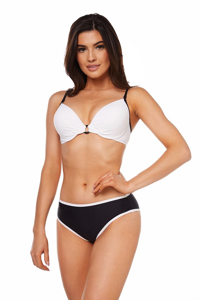 Раздельный купальник с белым лифом