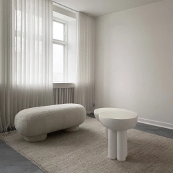 Стол 101 Сopenhagen Crown Table, Tall, Bone White, белый