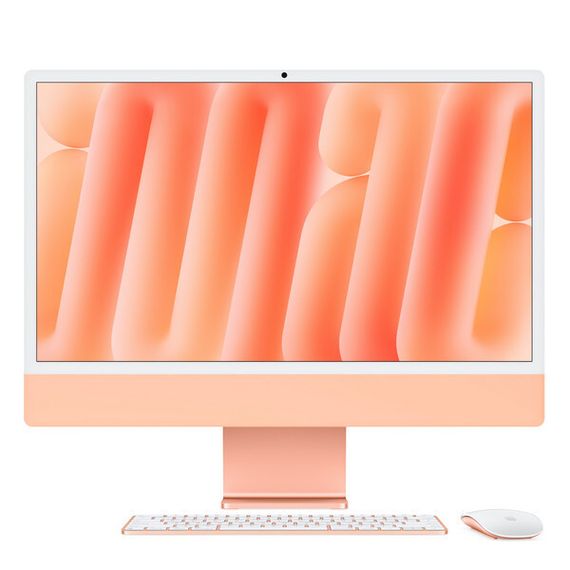 iMac 24&quot; Retina 4,5K, M4 (10C CPU, 10C GPU, 2024), 16 ГБ, 512 ГБ SSD, оранжевый