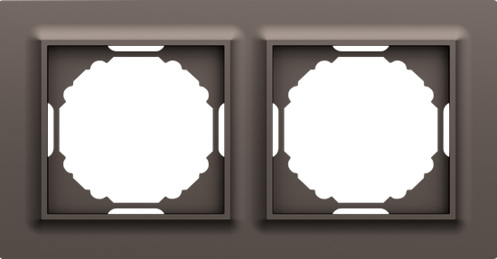 Рамка 2-я,  Wave мокко,  серия A07