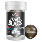 Лубрикант POWER BLACK в виде 2-х шариков с охлаждающе-разогревающим эффектом
