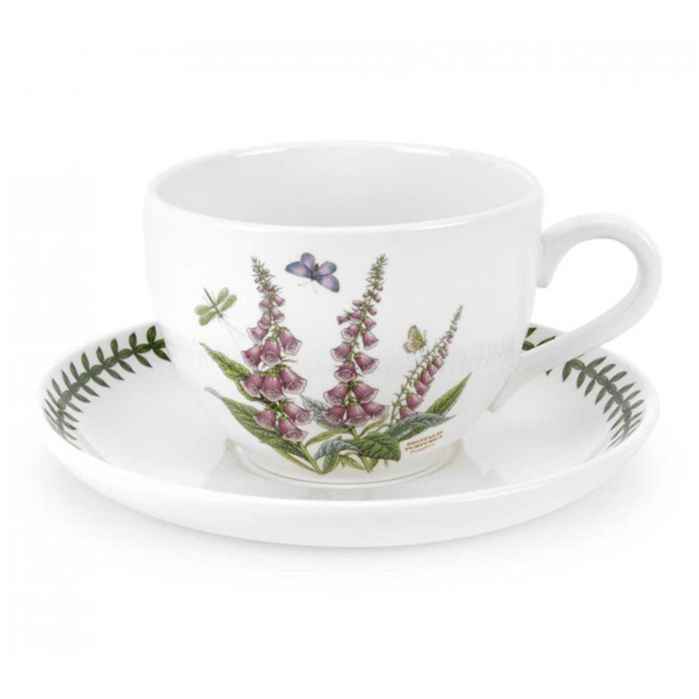 Чашка для завтрака с блюдцем 500мл Portmeirion Ботанический сад Наперстянка