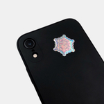 Стикер объемный Снежинка