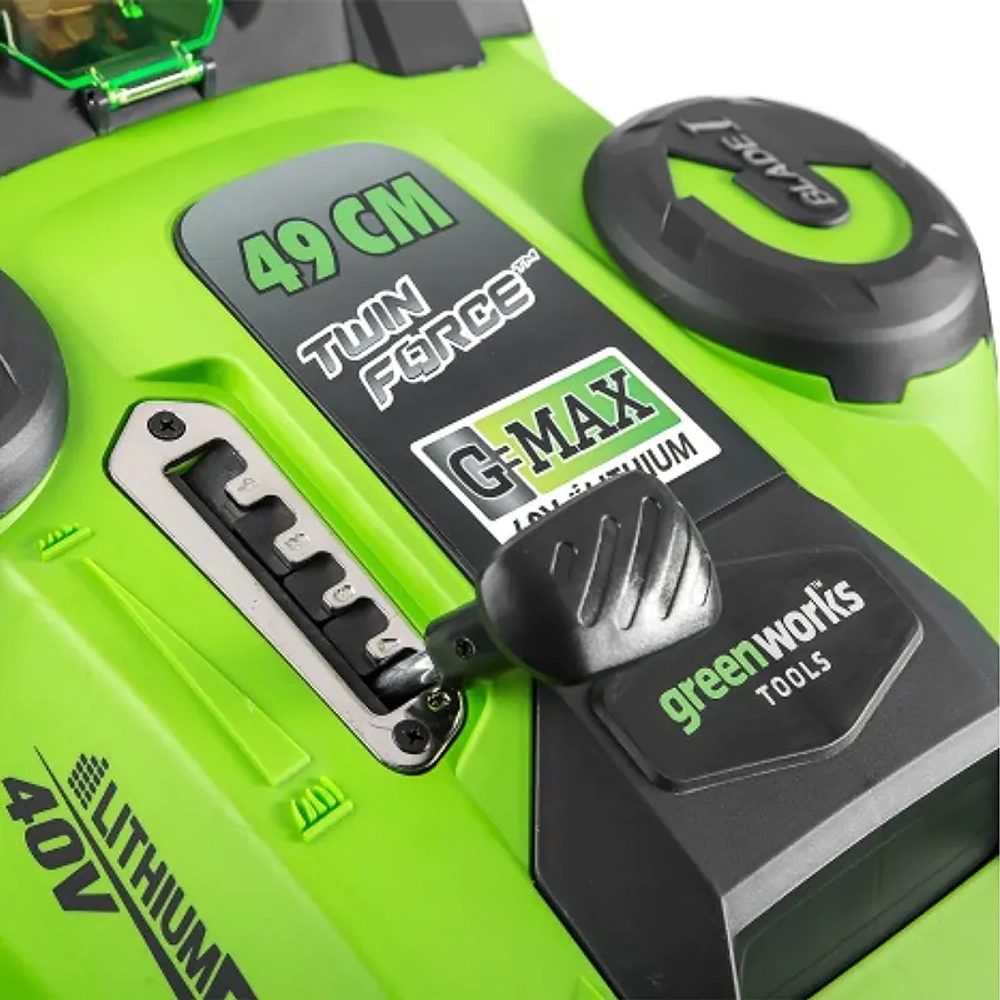 Аккумуляторная газонокосилка Greenworks G40LM49DBK3 40В (1 x 3 Ач, ЗУ) нож 49 см, 2500207UE