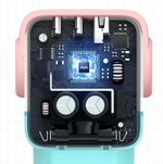 Зарядное устройство 2xUSB-C+1 USB, 65W, Nexode Robot GanN, Pink-Blue UGREEN 35855