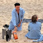 Рубашка Смерч #4 Вельветовая Голубая