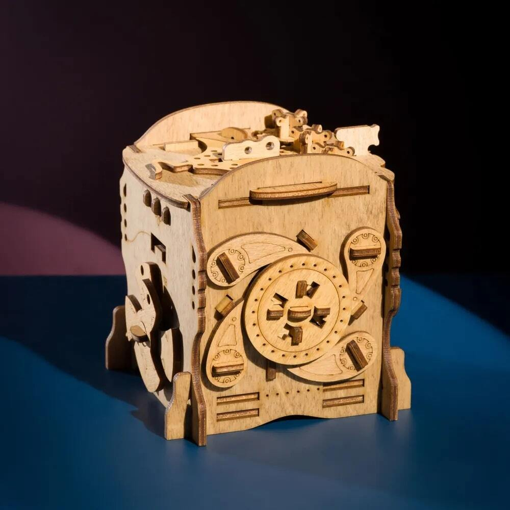 Деревянный Квестбокс "Наутилус" от IDventure - головоломка, сборная модель, 3D пазл, коробочка с секретом