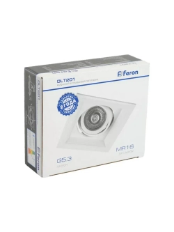 Потолочный встраиваемый светильник MR16 белый DLT201