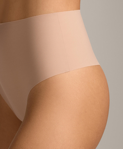 OYSHO Набор из двух пар трусиков-стринги с высокой посадкой, бежевый