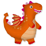 Шар Фольгированный Дракон оранжевый (Оранжевый)