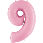 Розовая цифра 9