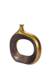 Ваза металлическая золото