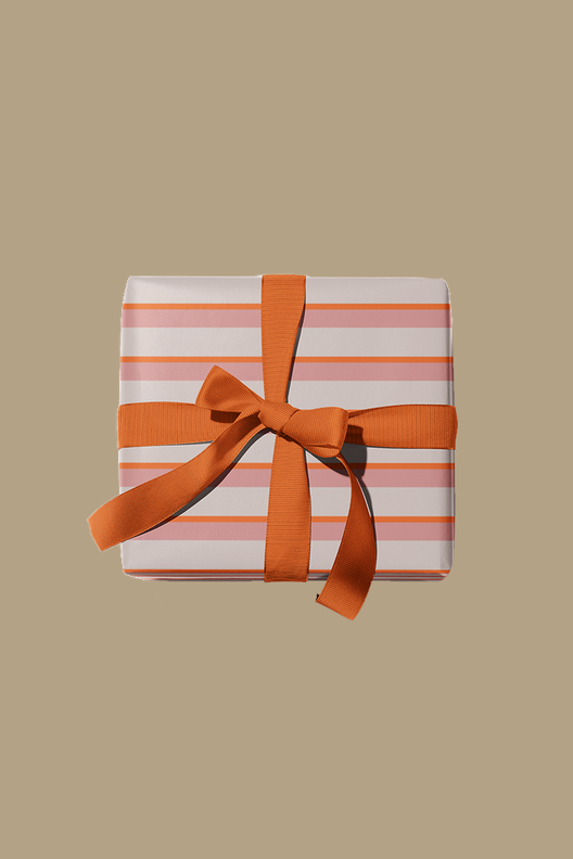 Упаковочная бумага Персиковые полоски / O paper paper