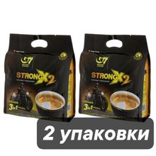 Растворимый кофе Trung Nguyen G7 3 в 1 Strong X2 24 пак x 2 уп