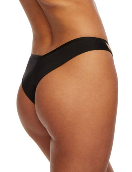 Трусы Kinga Lou Black стринги (телесный/черный)