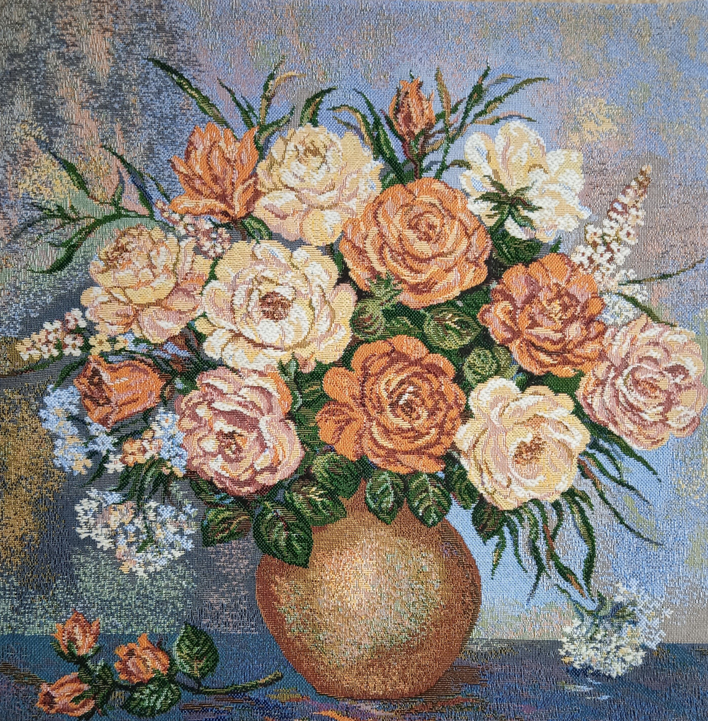 Декоративный гобеленовый чехол Ароматный букет 47х47