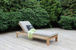 Лежак деревянный Tagliamento Elba, натуральный, светло-серый