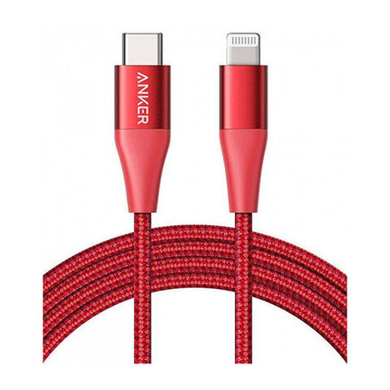 Кабель Anker Powerline II+ USB C to Lightning 1.8 м Red (Красный)